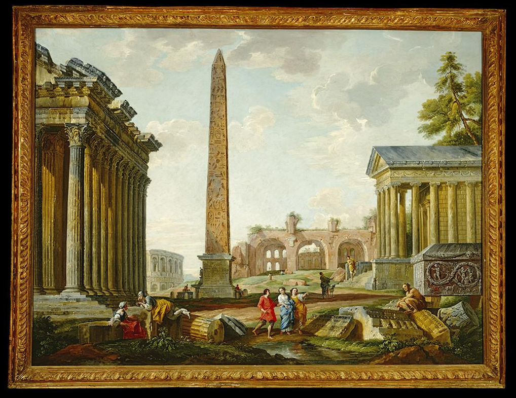 roman ruins painting