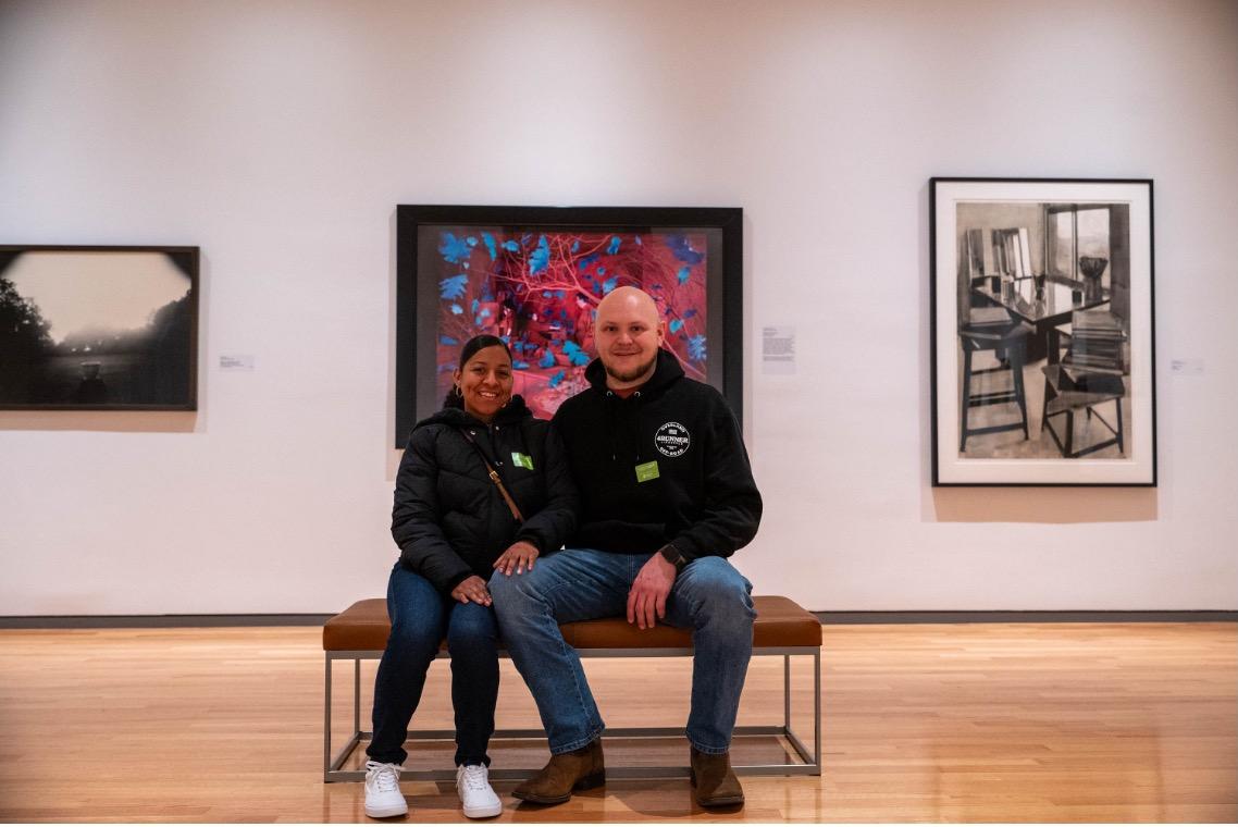 Visitors enjoying the CMA Collection