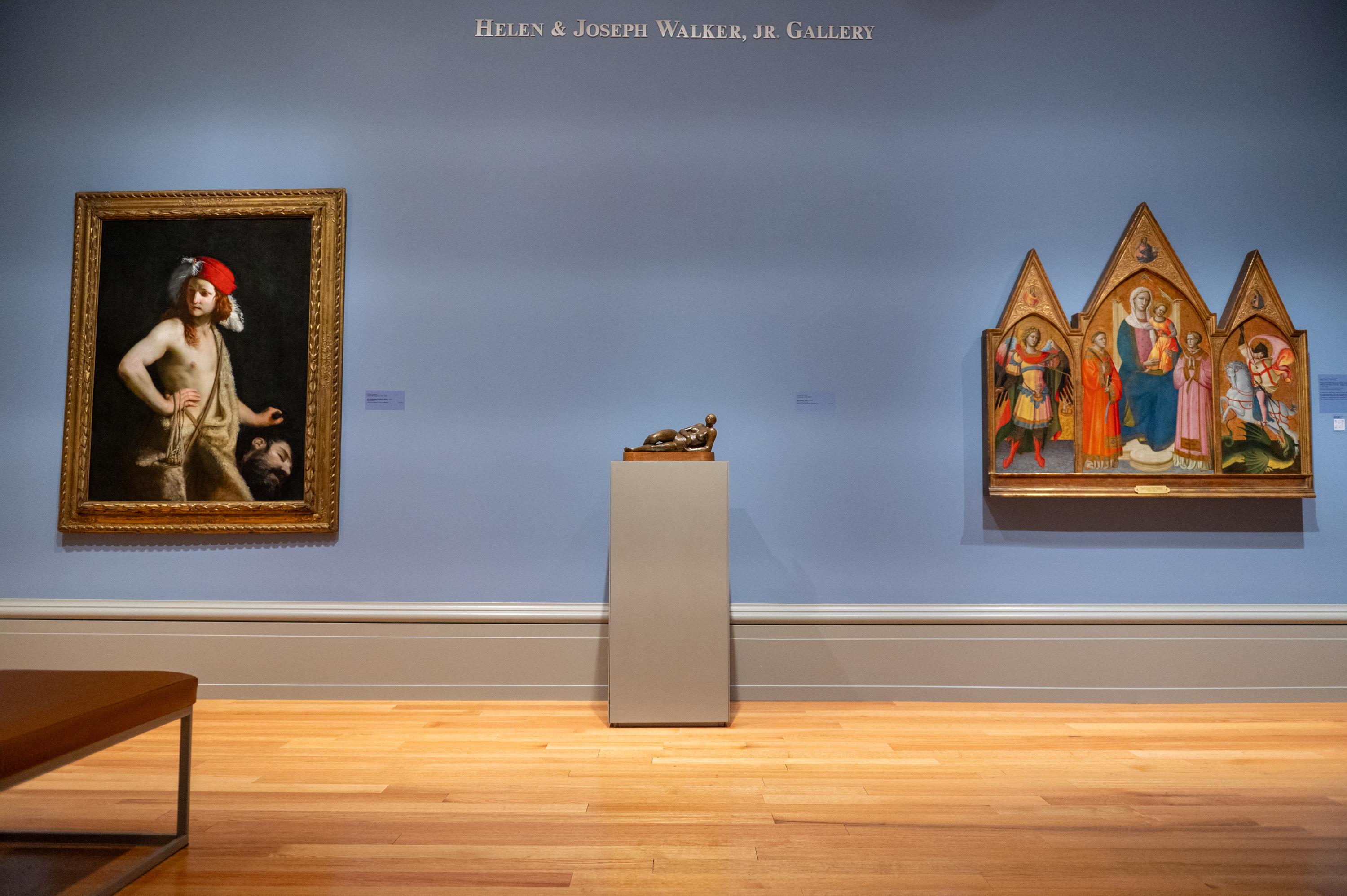 Image of gallery containing the Elizabeth Catlett sculpture